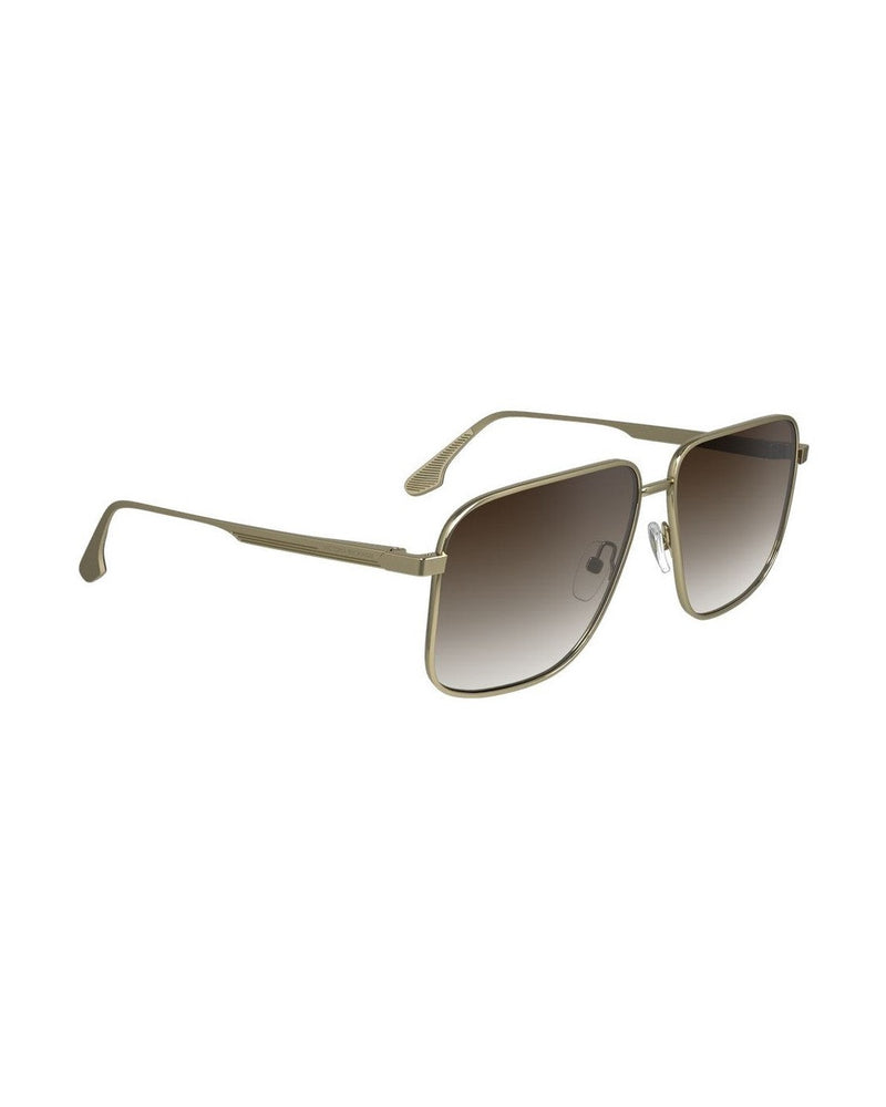 Victoria Beckham Gold Metal Sunglasses 