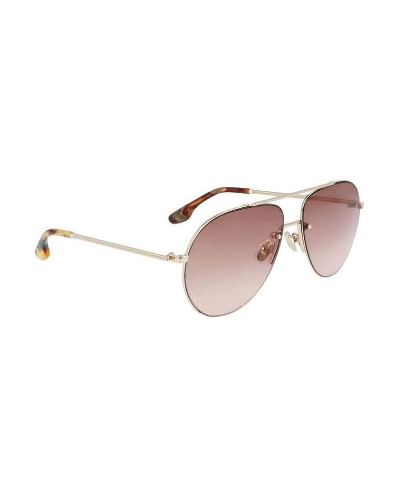 Victoria Beckham Gold Metal Sunglasses Sunglasses