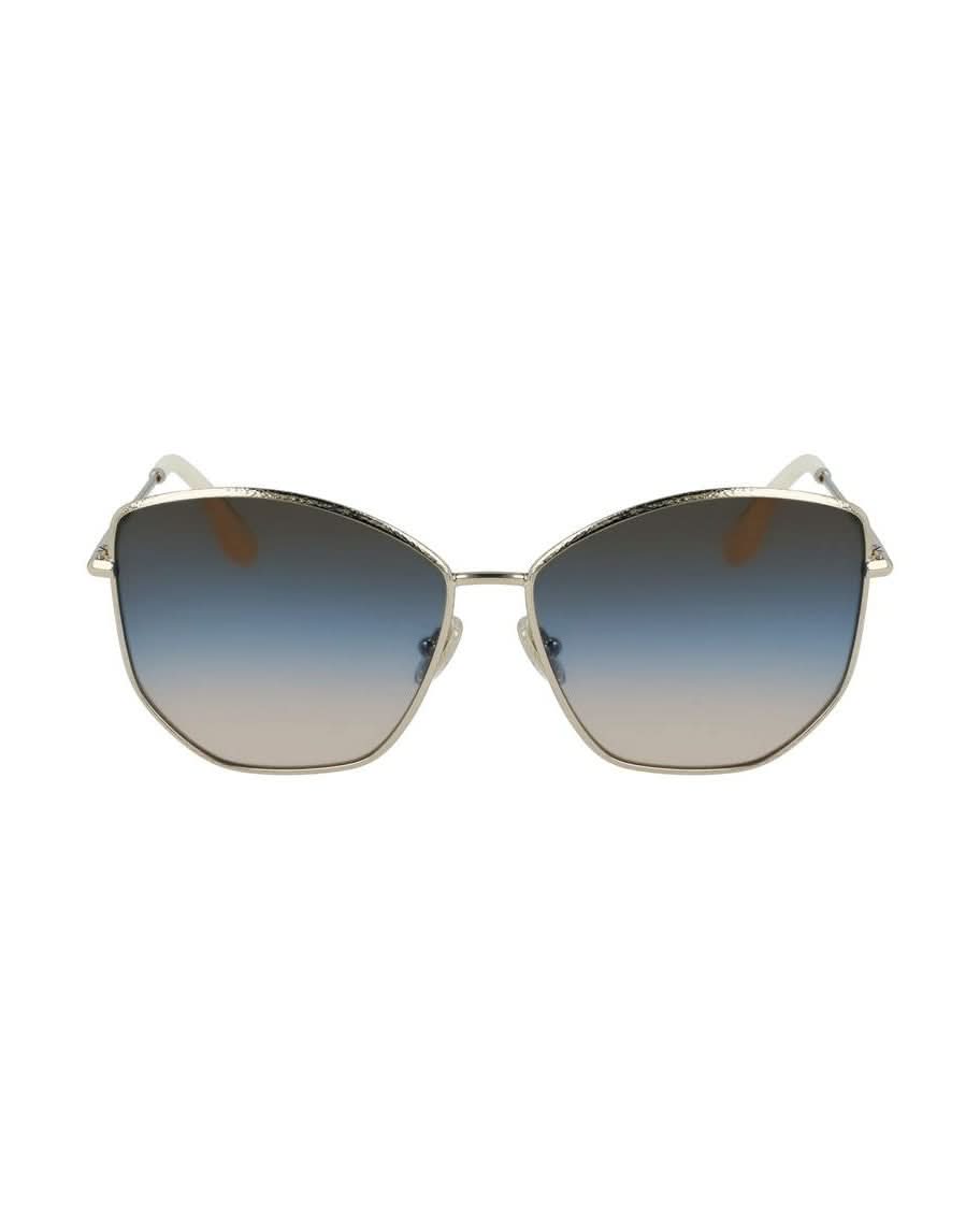 Victoria Beckham Gold Metal Sunglasses Sunglasses