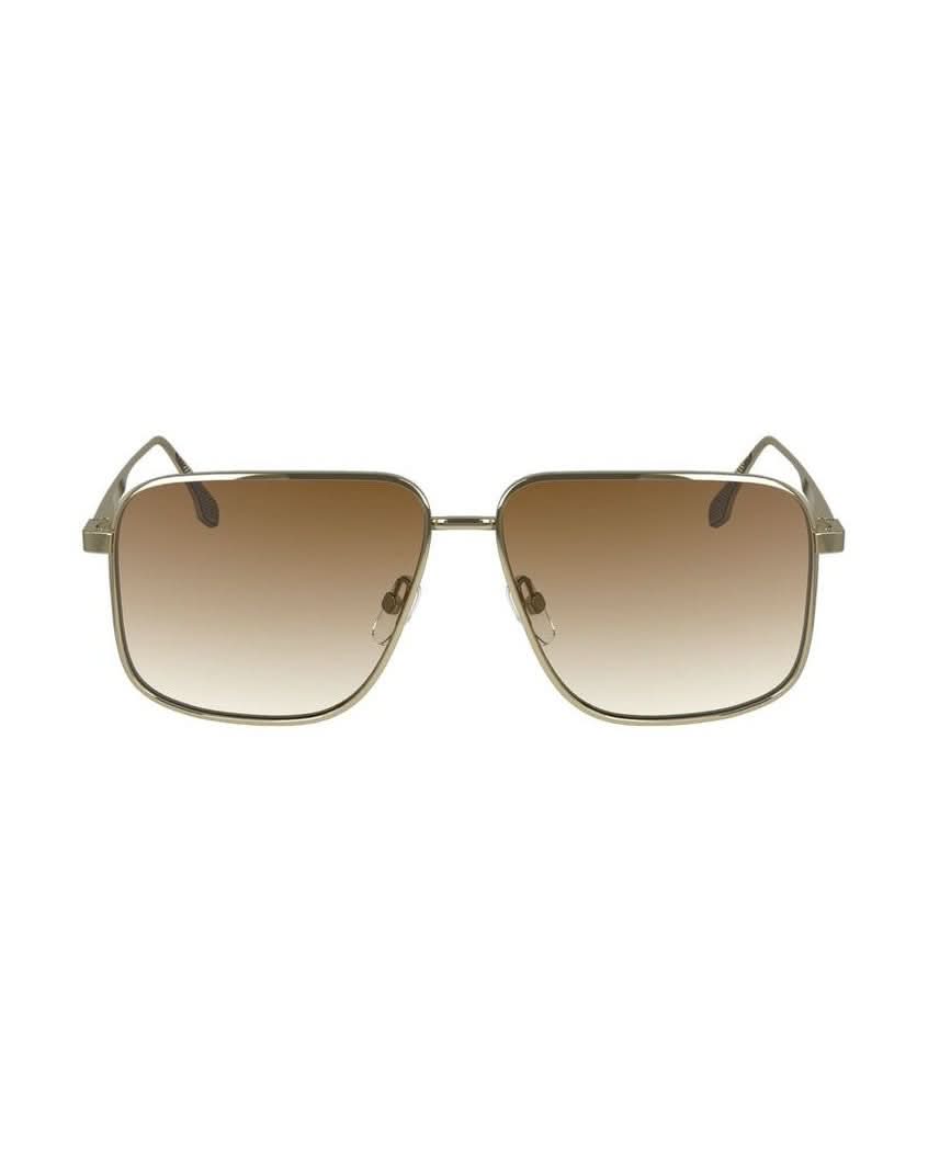 Victoria Beckham Gold Metal Sunglasses 