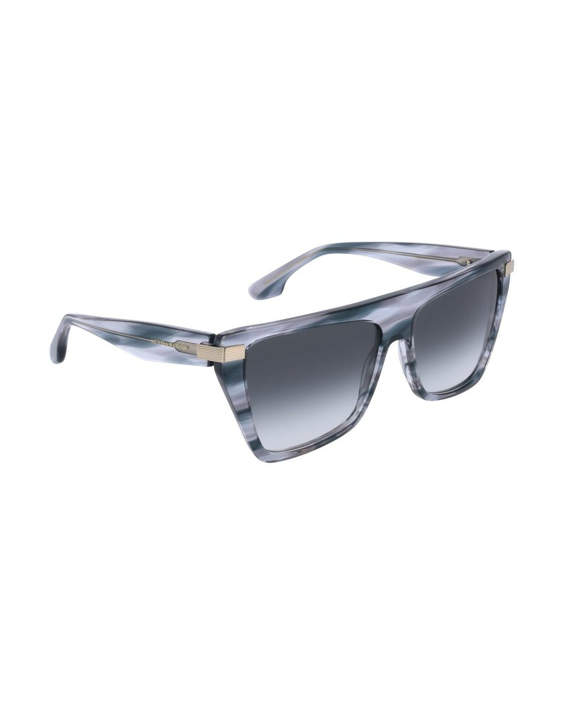 Victoria Beckham Gray Acetate Sunglasses Sunglasses