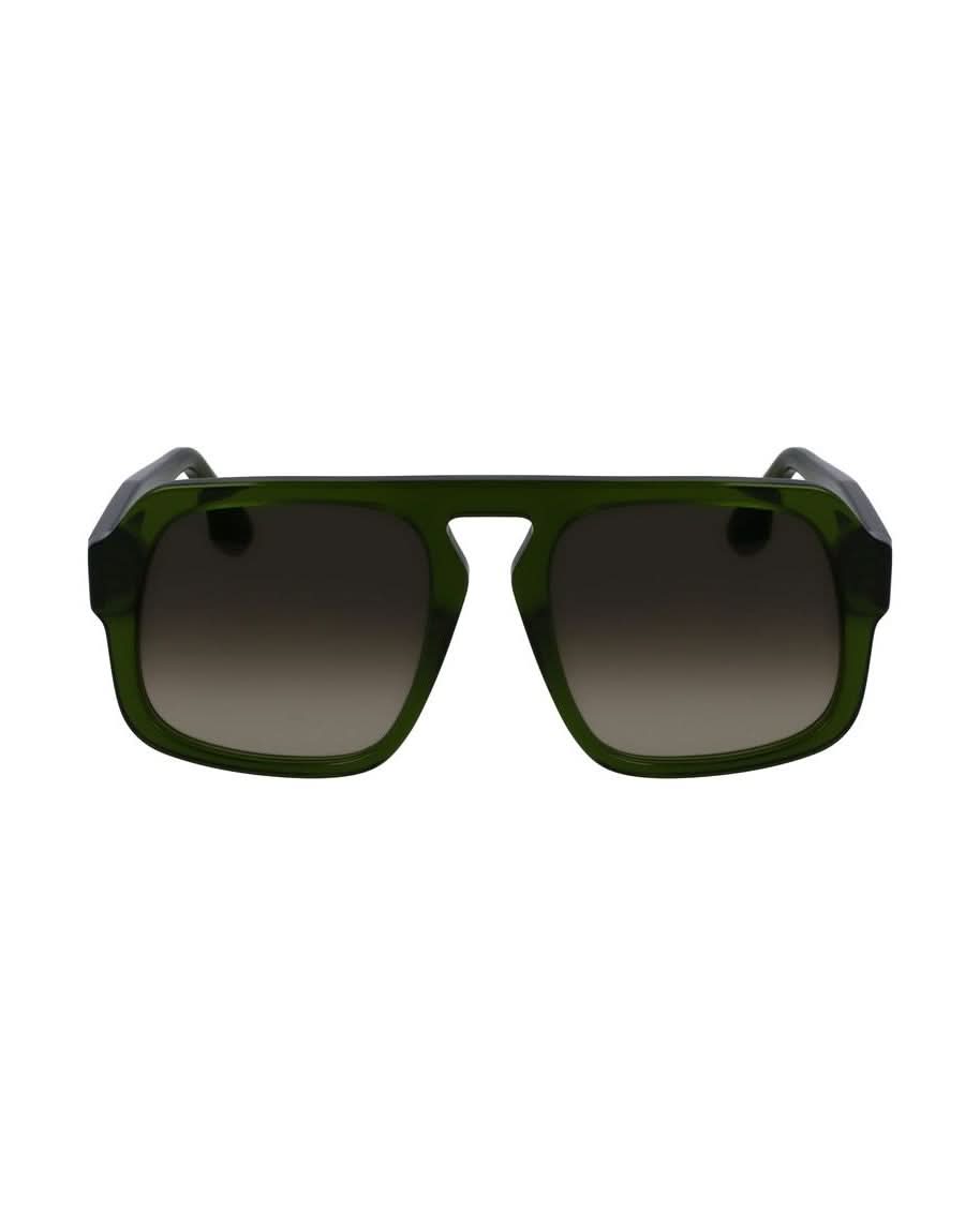 Victoria Beckham Green Acetate Sunglasses Sunglasses