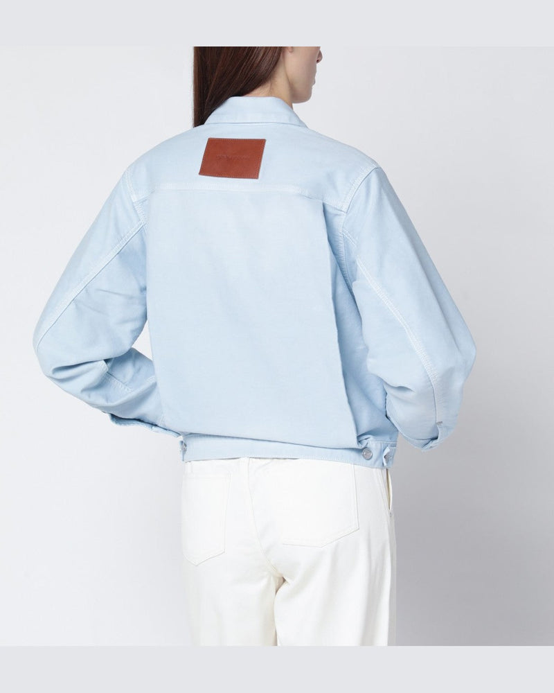 Victoria Beckham Light Blue Denim Jacket Glam Steals
