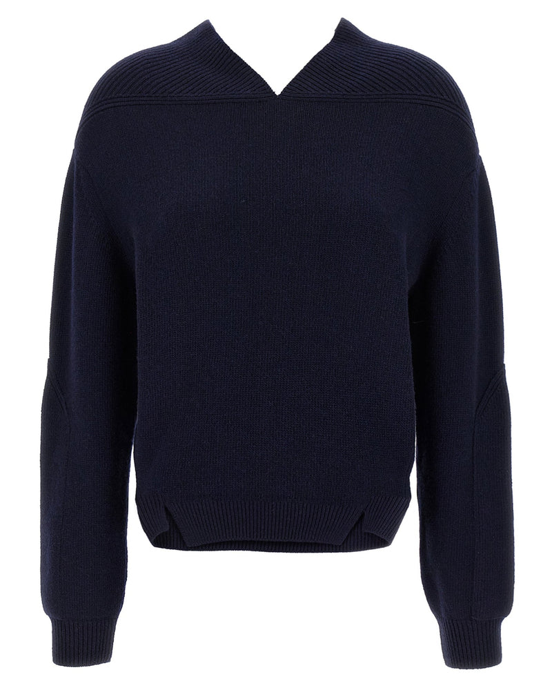 Victoria Beckham V Neck Yoke Detail Sweater Glam Steals