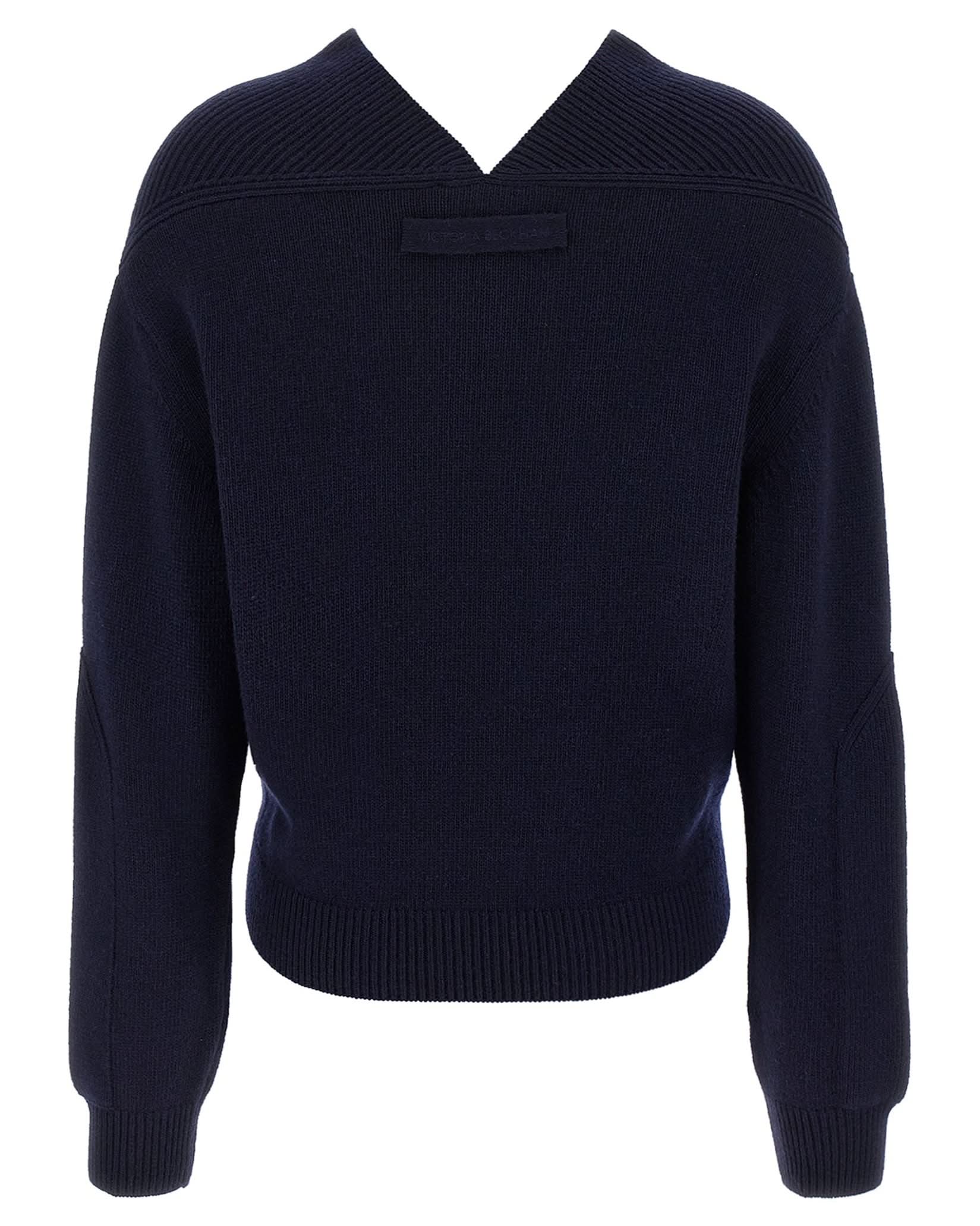 Victoria Beckham V Neck Yoke Detail Sweater Glam Steals