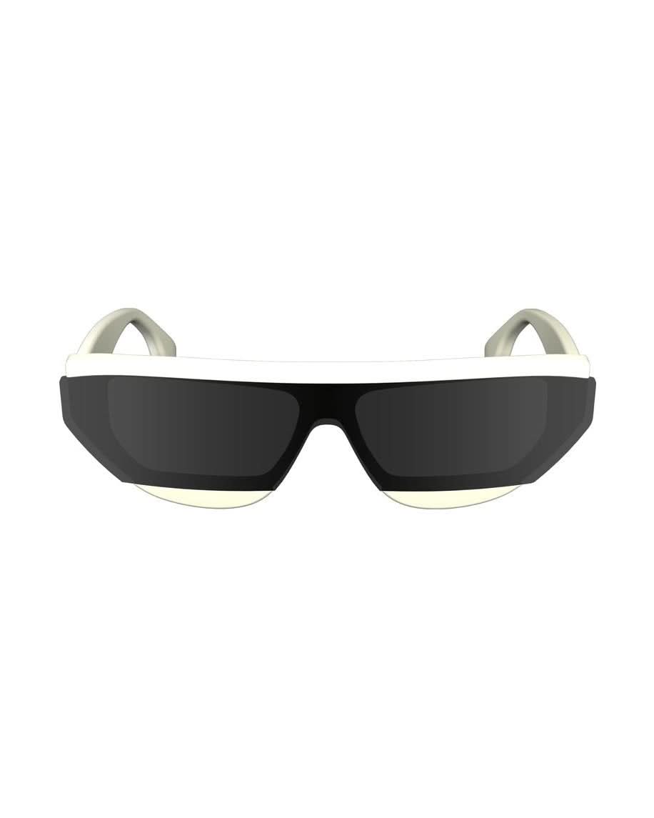 Victoria Beckham White Acetate Sunglasses Sunglasses