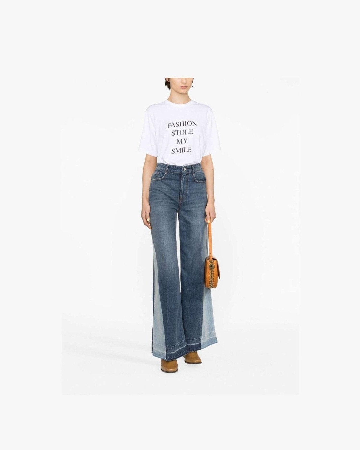 Victoria Beckham White T-shirt Glam Steals