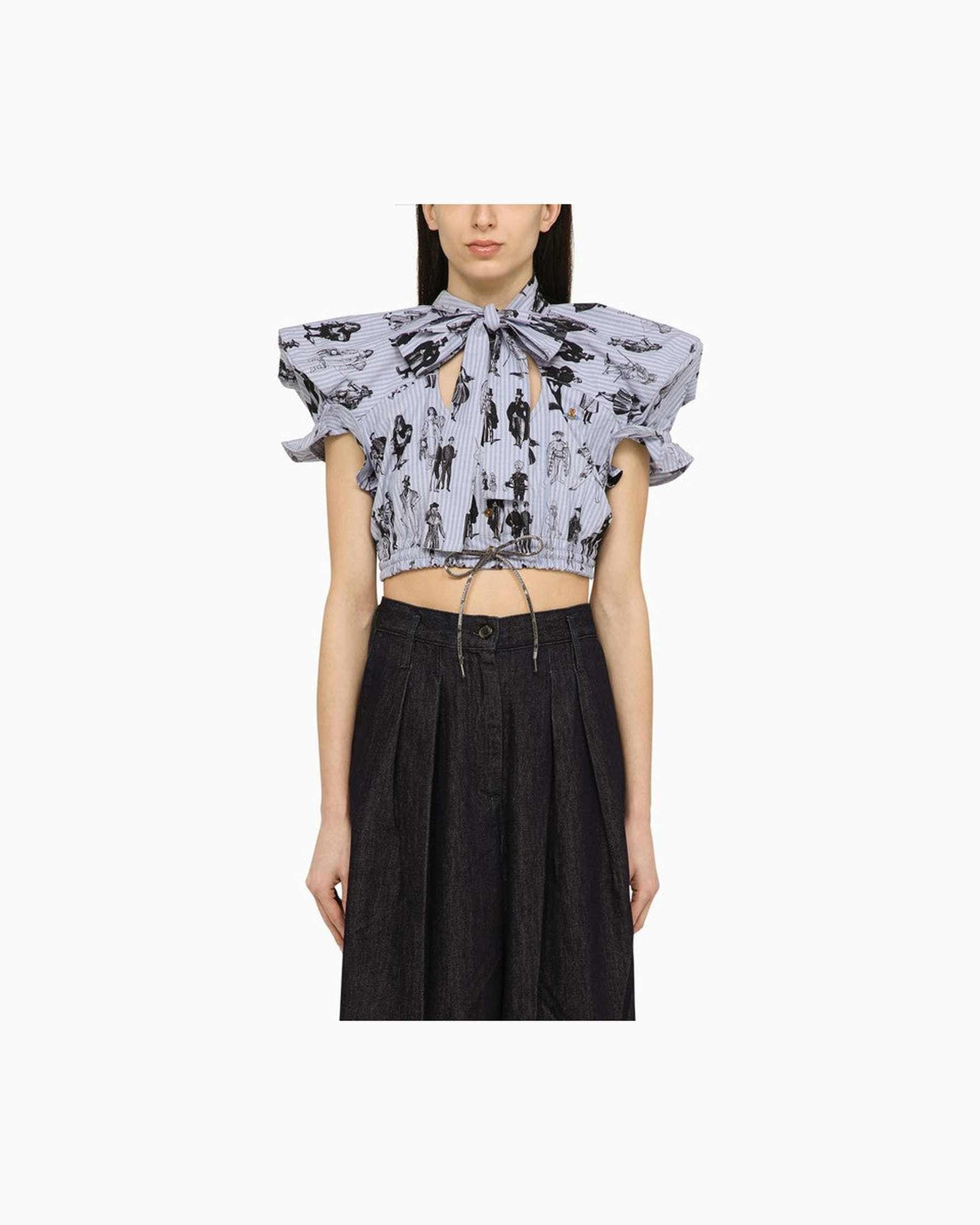 Vivienne Westwood Cotton Bow And Shoulder Top Glam Steals