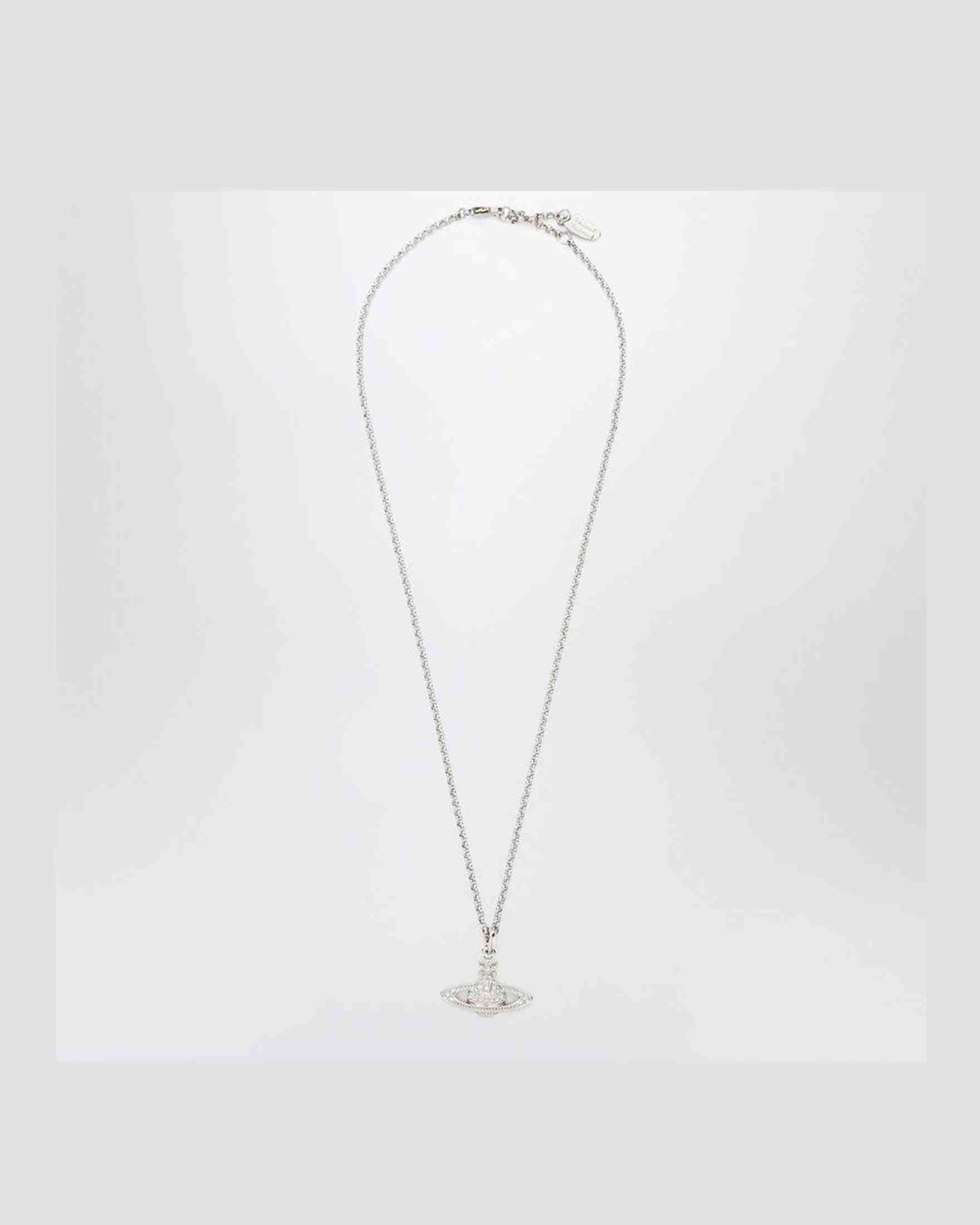 Vivienne Westwood Silver Mini Bas Relief Pendant Necklace Glam Steals