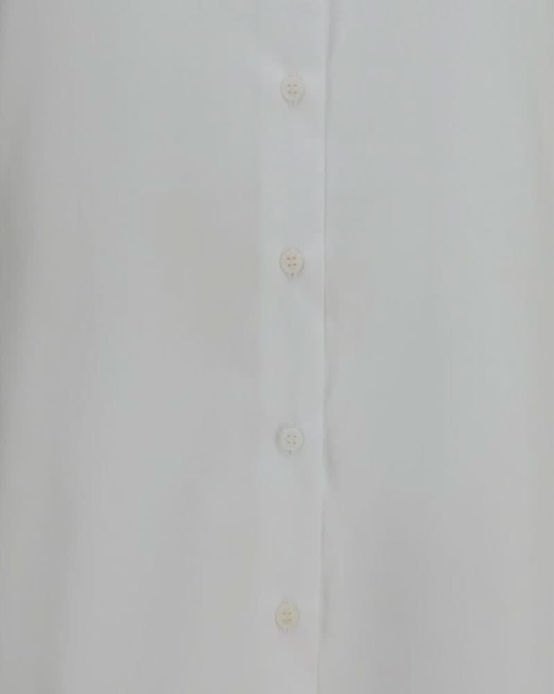 Ermanno Scervino White Cotton Dress Shirt Glam Steals