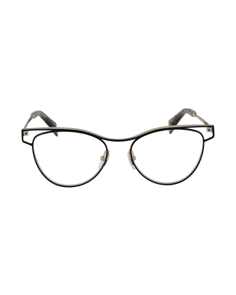 Yohji Yamamoto Black Metal Cat-Eye Glasses Glam Steals