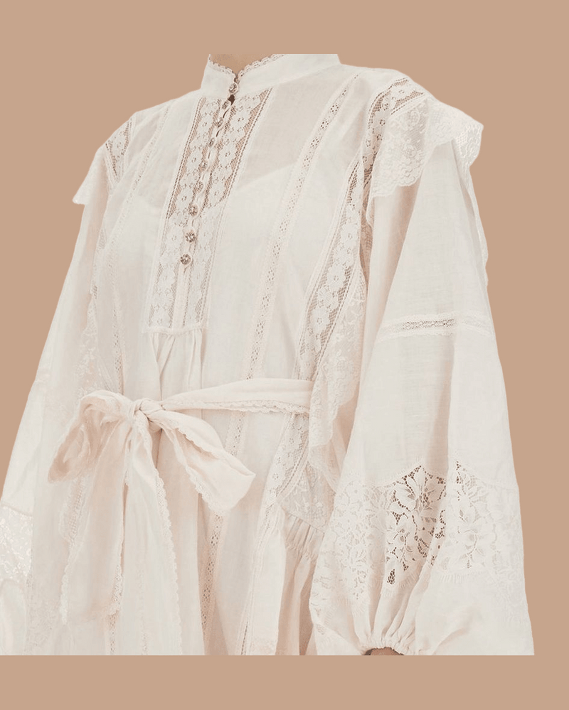 Zimmermann Beige Cotton Casual Dress Glam Steals