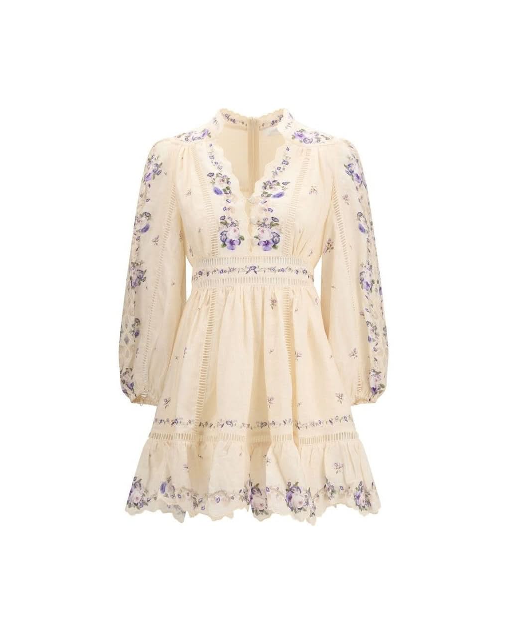 Zimmermann Beige Linen Casual Dress