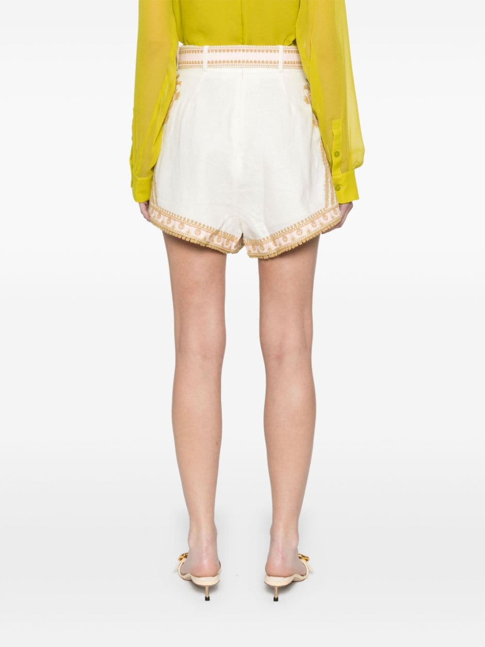 Zimmermann Beige Shorts Glam Steals