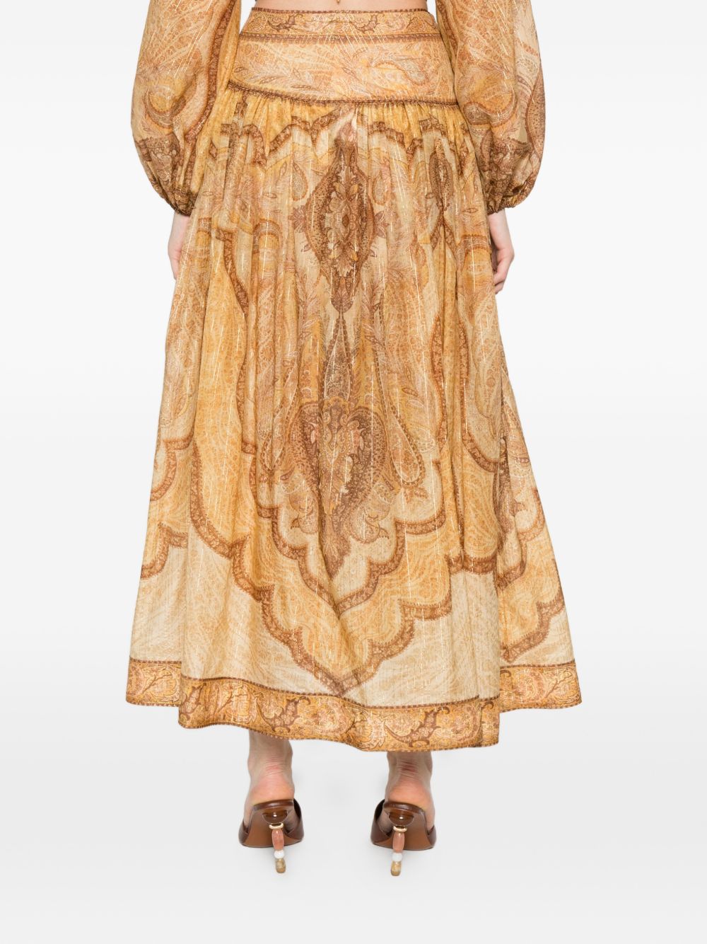 Zimmermann Beige Skirt Glam Steals