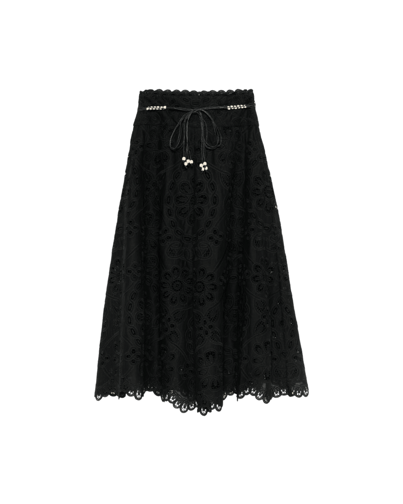 Zimmermann Skirt Black Glam Steals