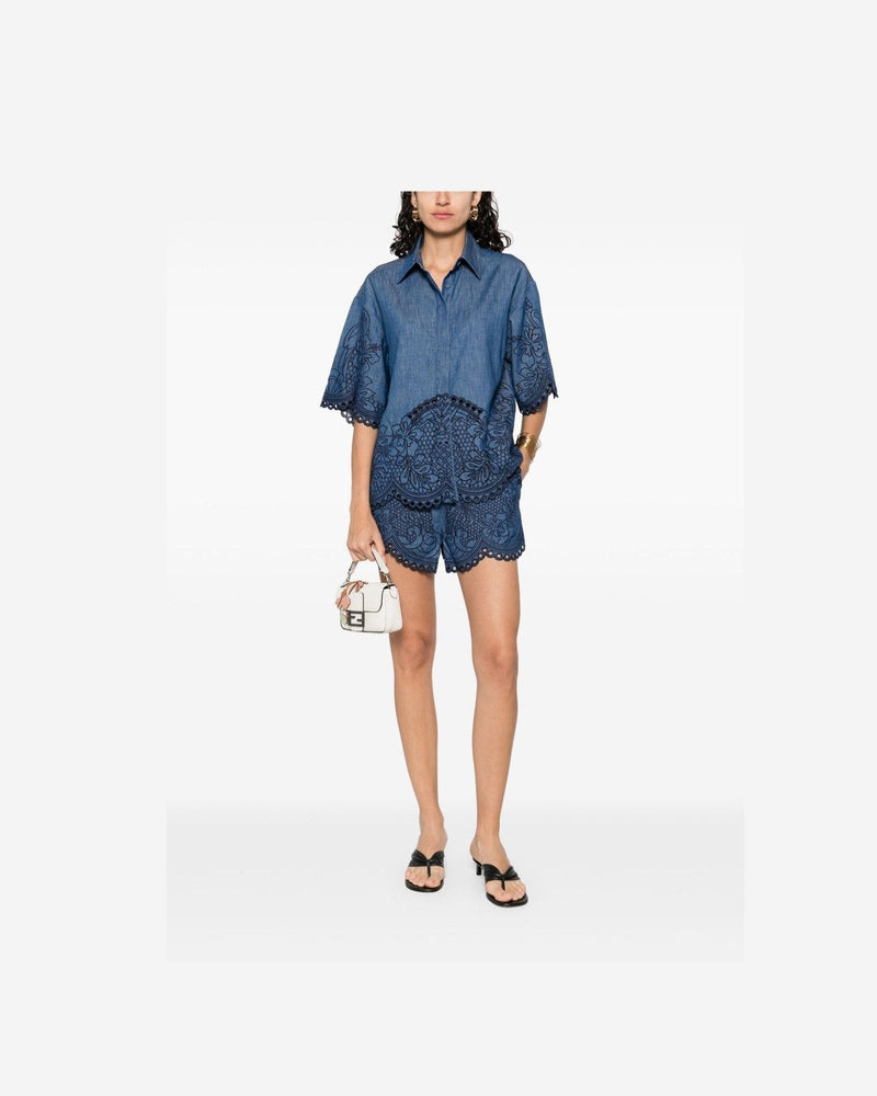 Zimmermann Blue Shirt Glam Steals