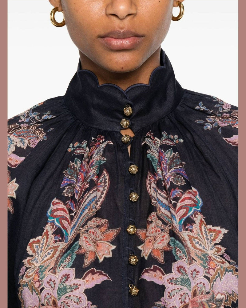 Zimmermann Blue Shirt Glam Steals