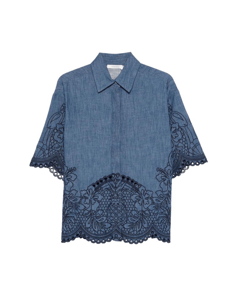 Zimmermann Shirt Blue Glam Steals