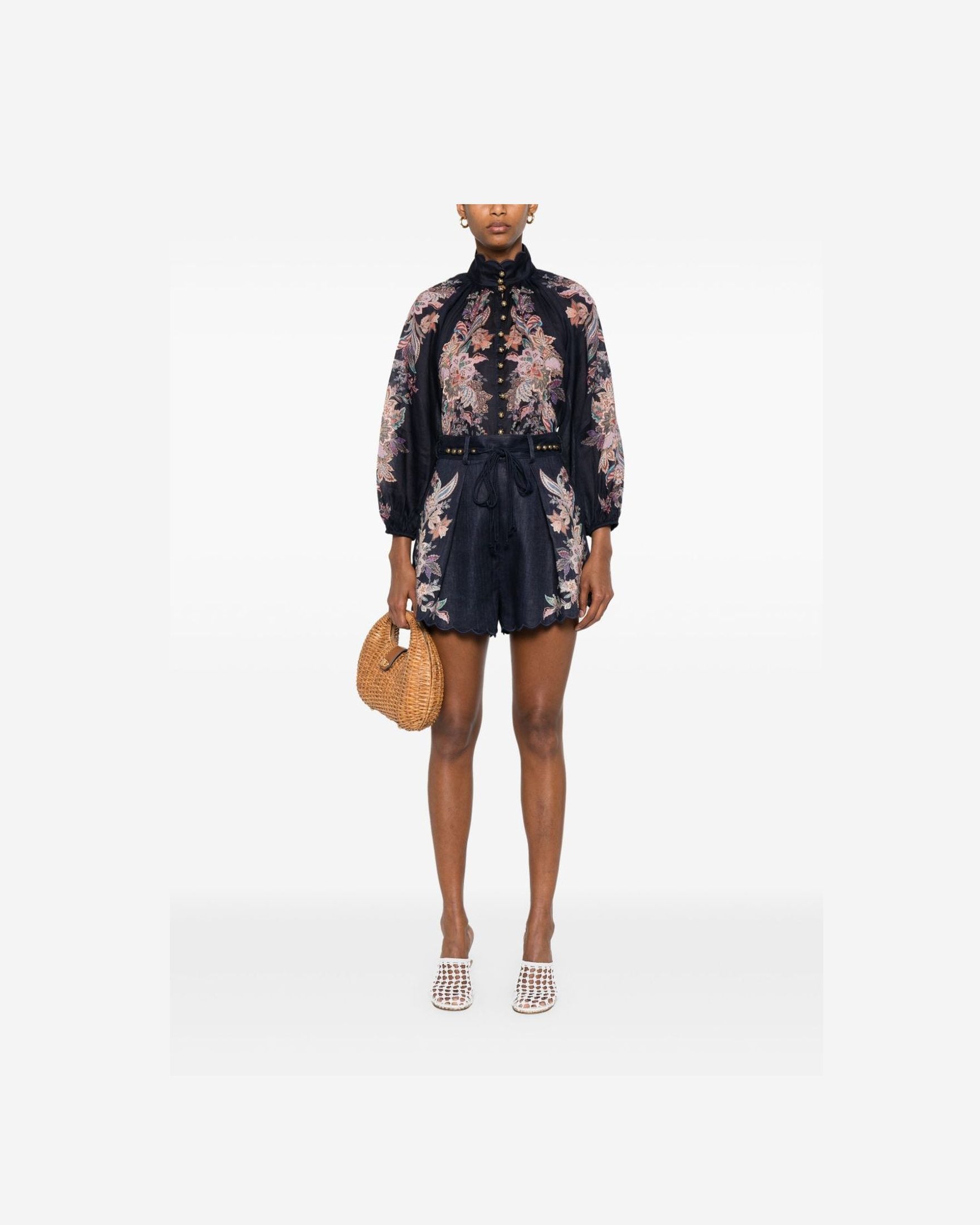 Zimmermann Blue Shorts Glam Steals