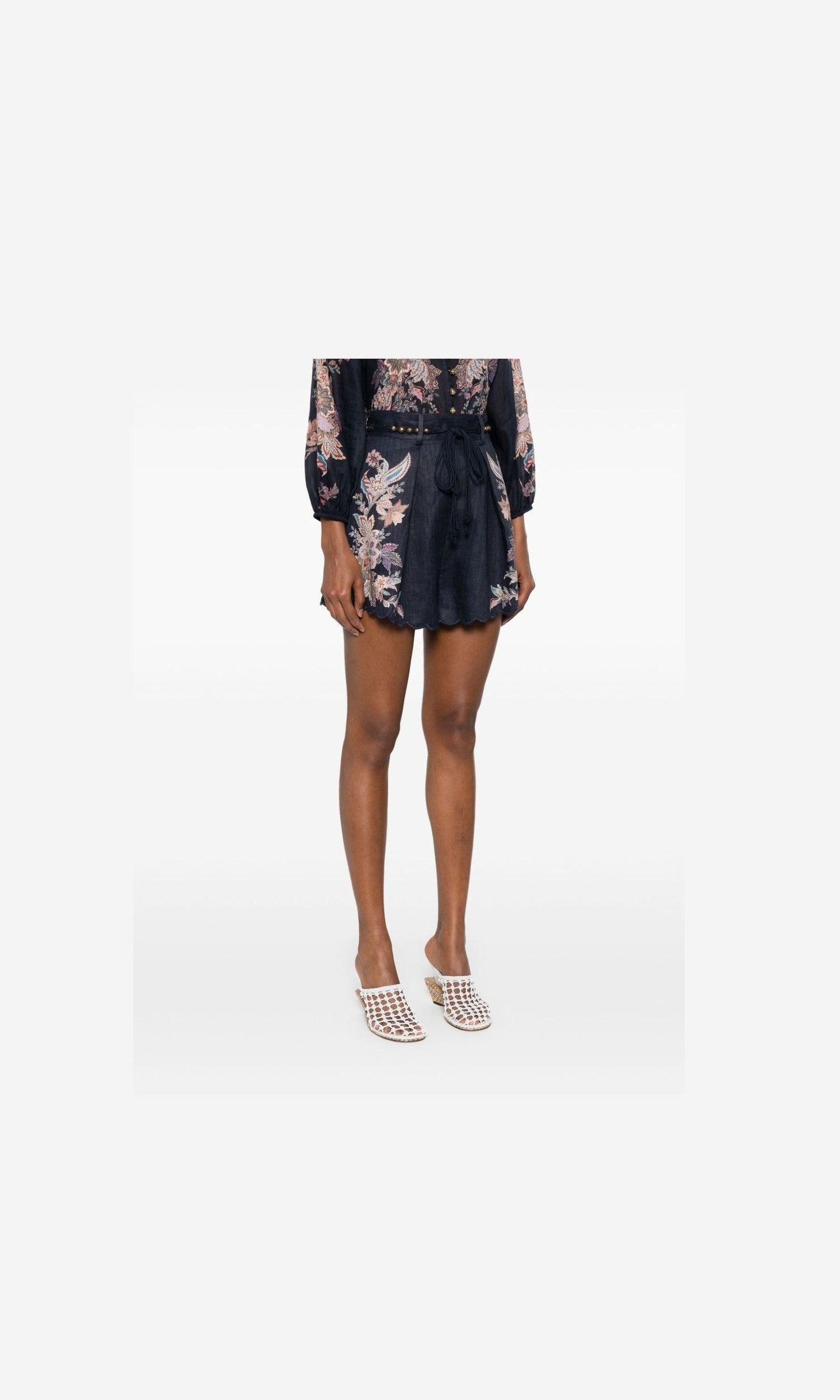 Zimmermann Blue Shorts Glam Steals