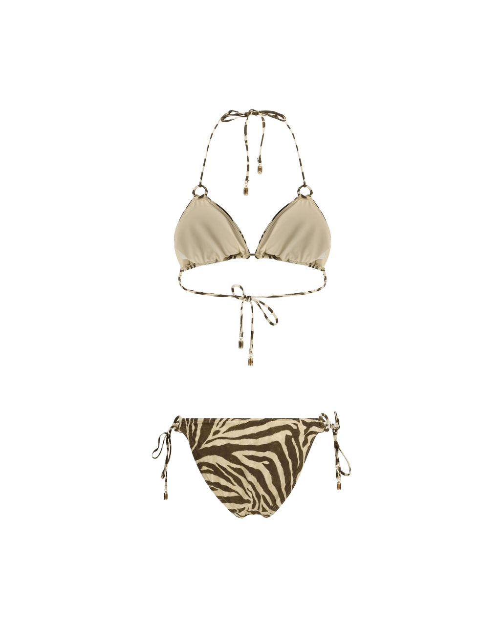 Zimmermann Brown Polyamide Bikini Glam Steals