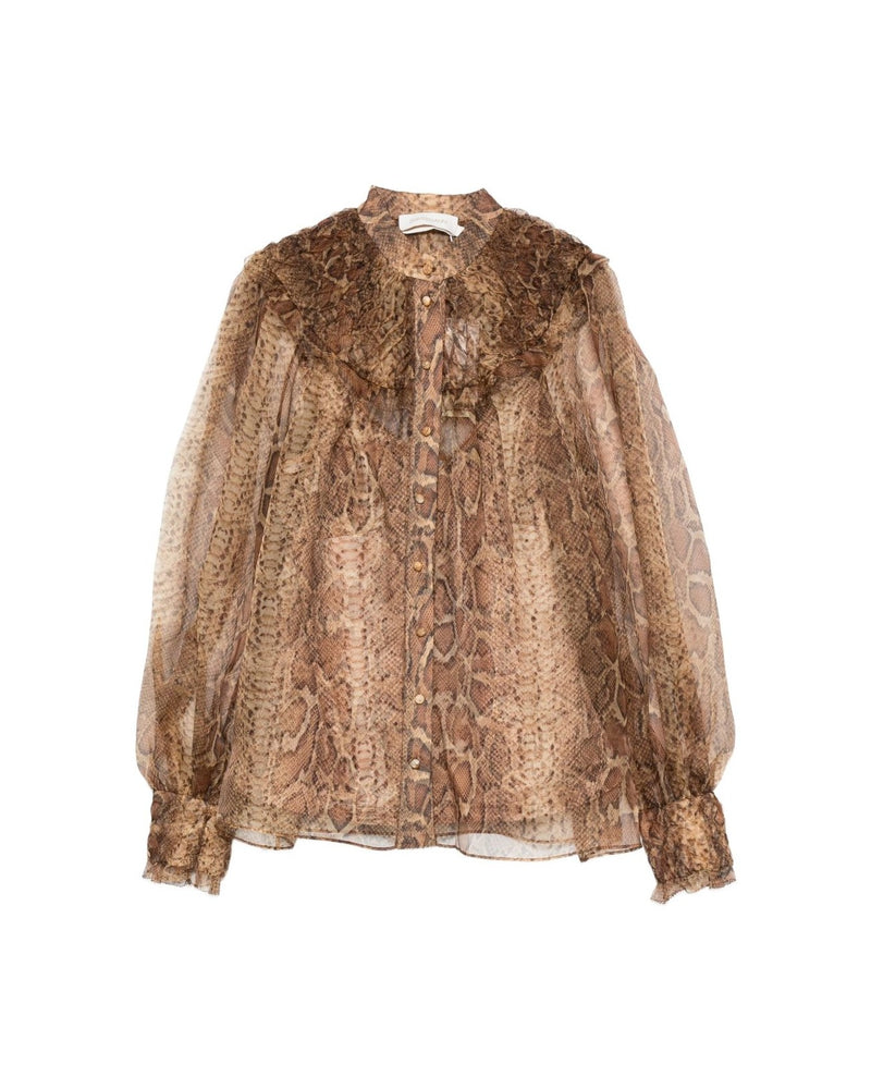 Zimmermann Brown Shirt Glam Steals