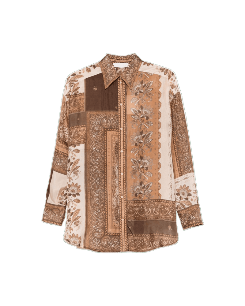 Zimmermann Shirt Brown Glam Steals