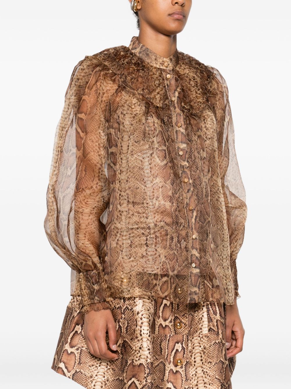 Zimmermann Brown Shirt Glam Steals