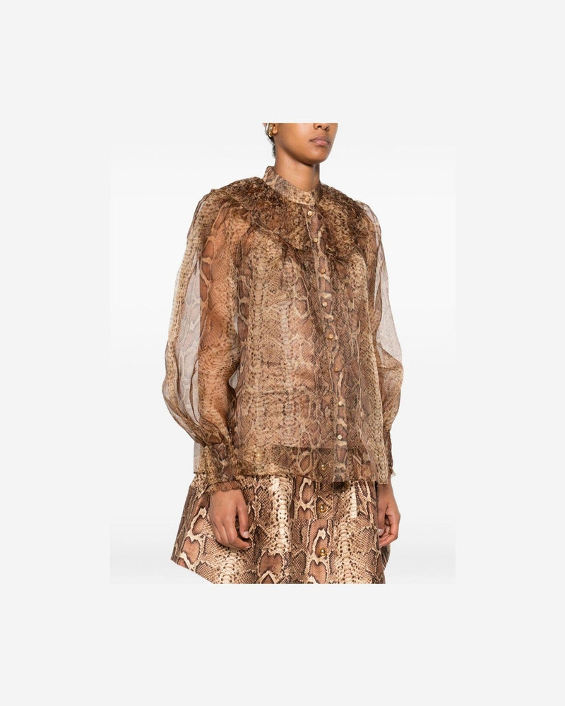 Zimmermann Brown Shirt Glam Steals