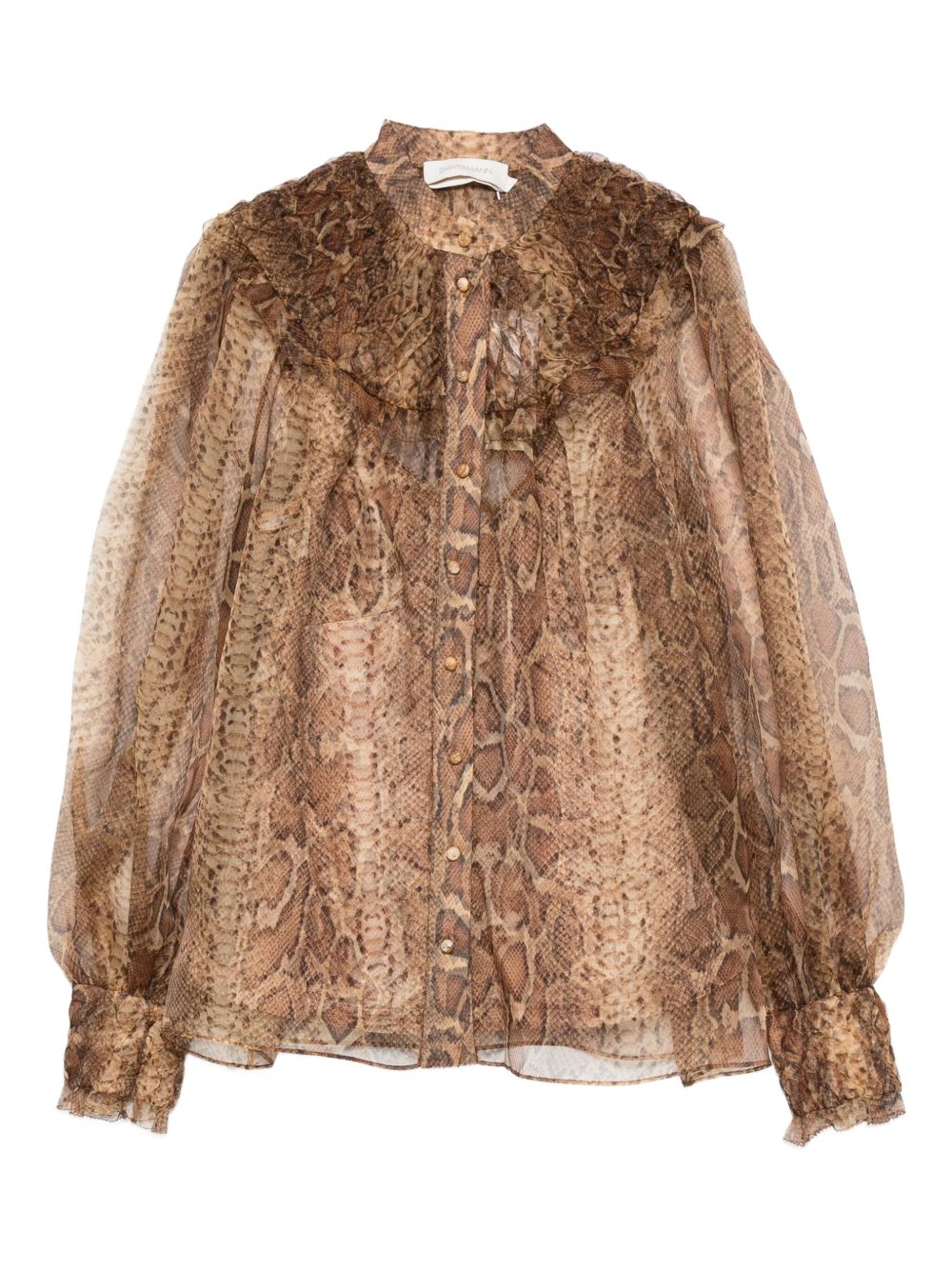 Zimmermann Brown Shirt Glam Steals