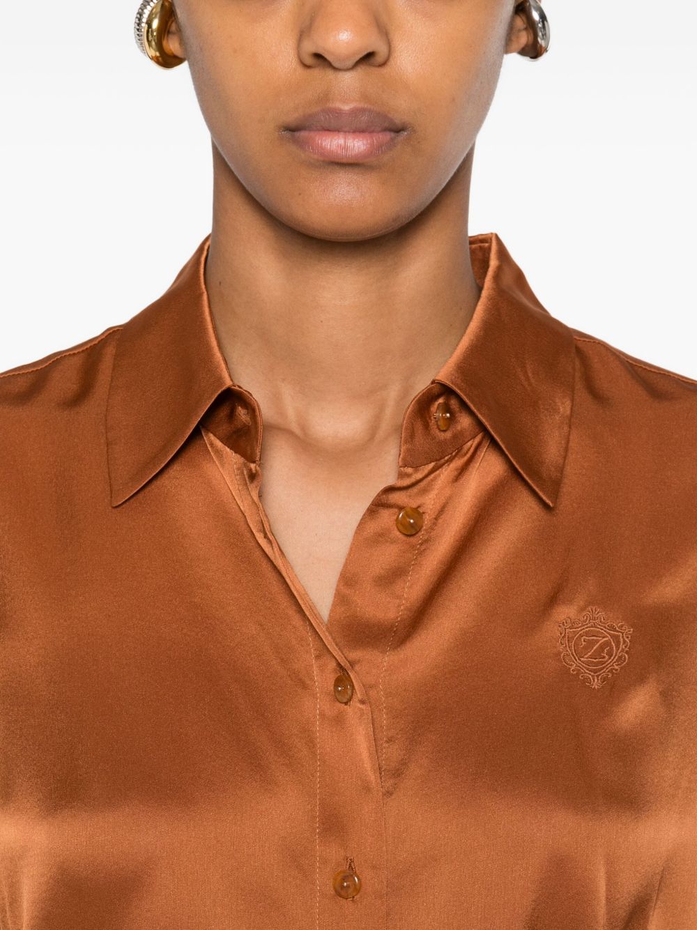 Zimmermann Brown Shirt Glam Steals
