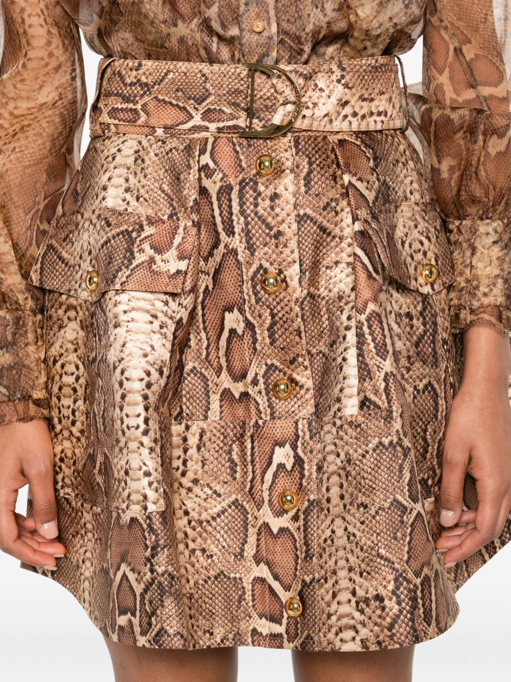 Zimmermann Brown Skirt Glam Steals