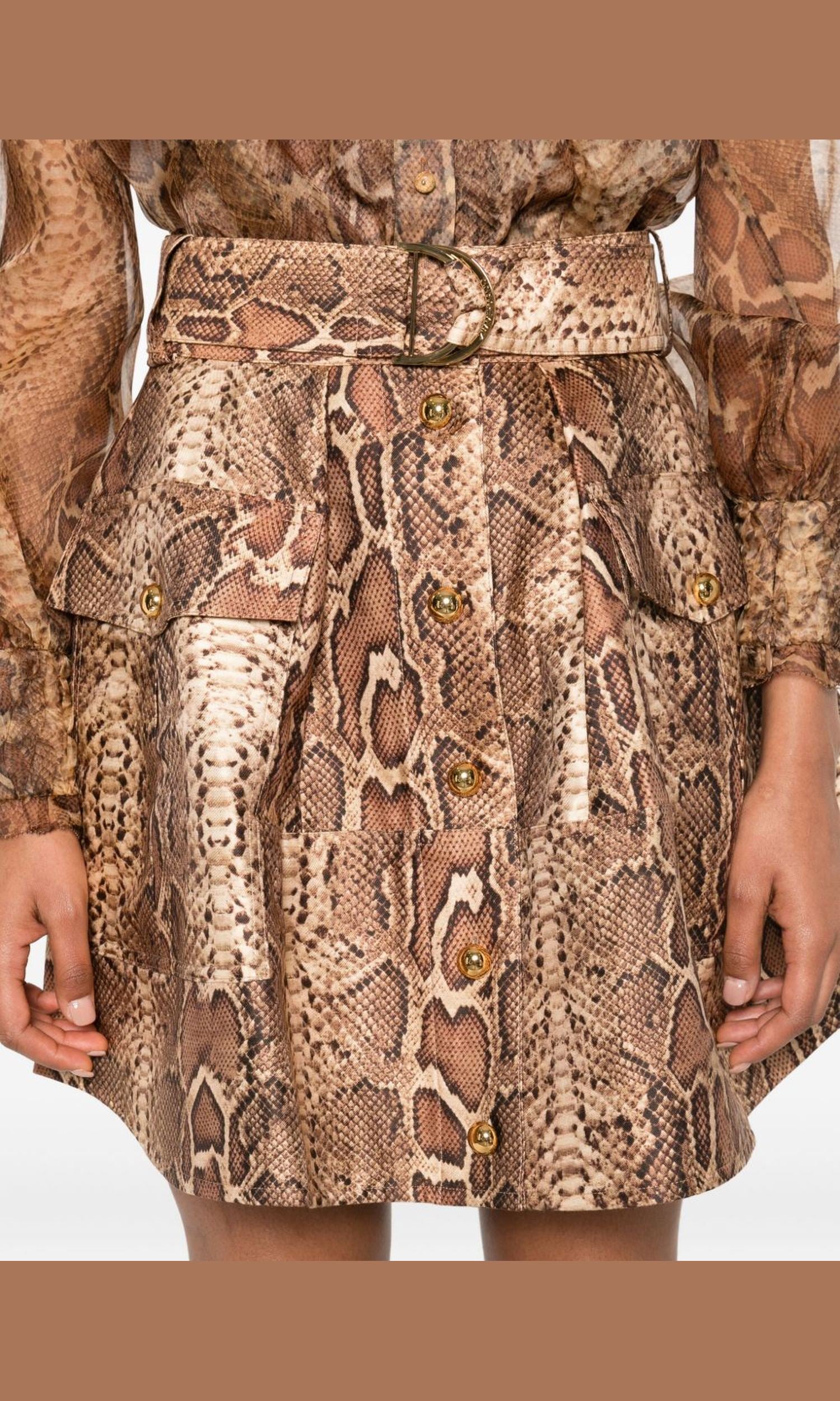 Zimmermann Brown Skirt Glam Steals