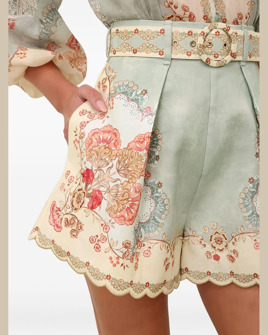 Zimmermann Clear Blue Shorts Glam Steals