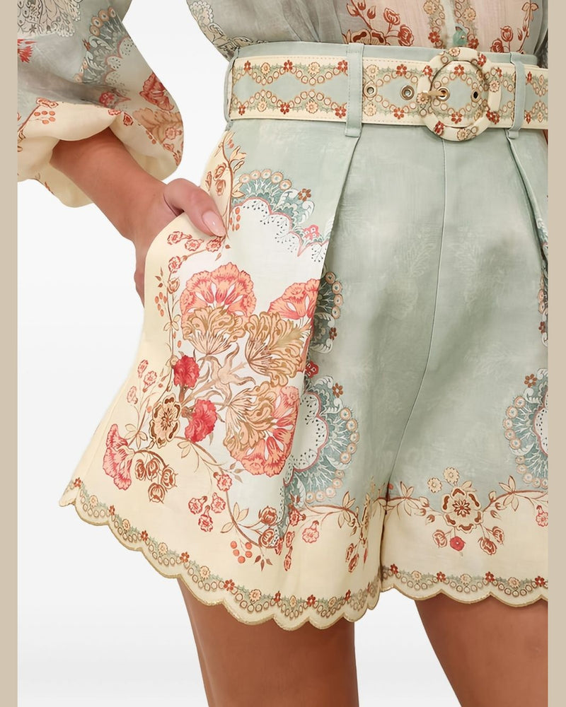 Zimmermann Clear Blue Shorts Glam Steals