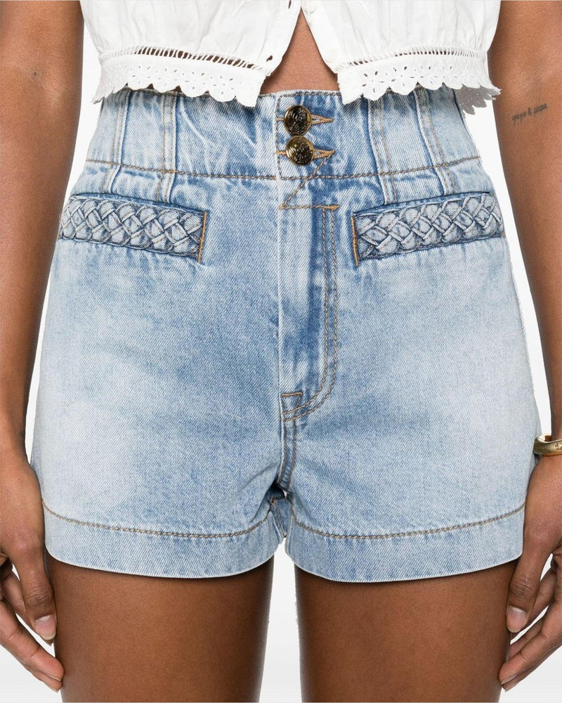 Zimmermann Clear Blue Shorts Glam Steals