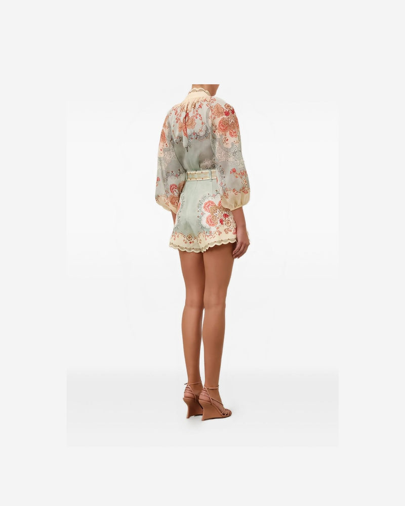 Zimmermann Clear Blue Shorts Glam Steals