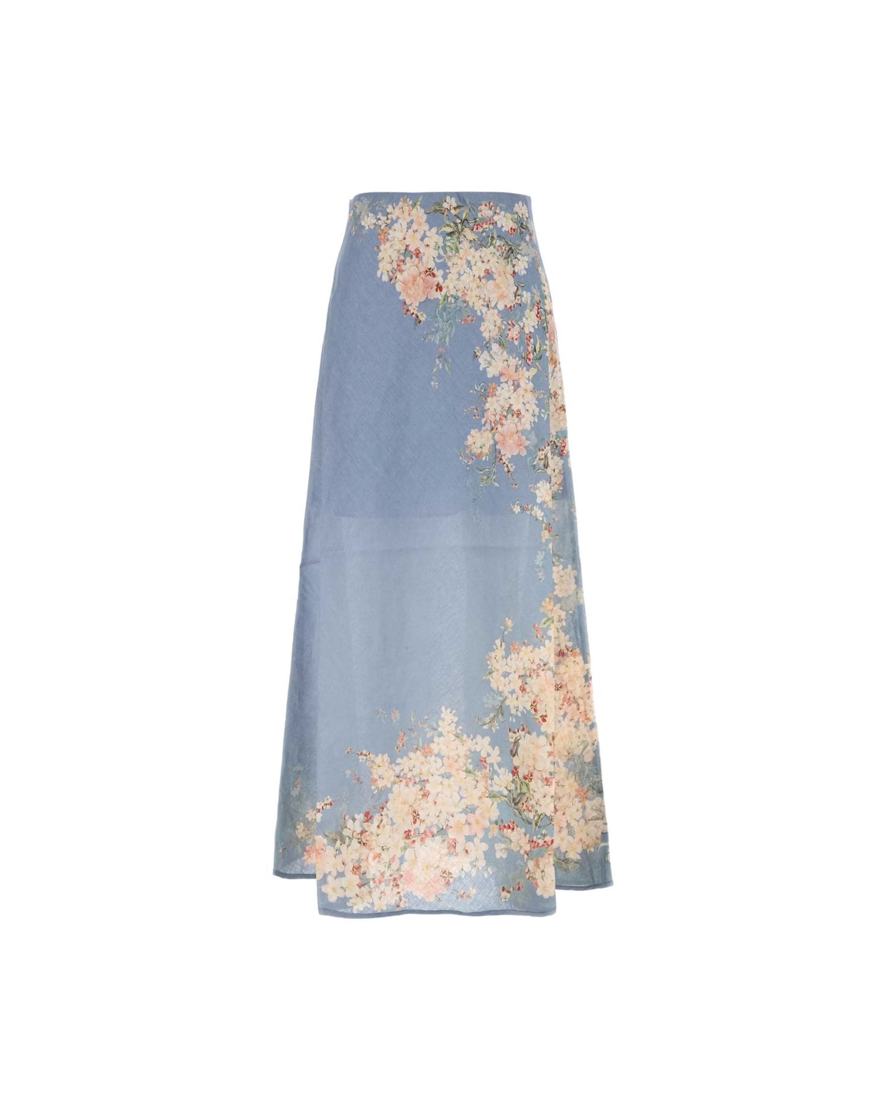 Zimmermann Clear Blue Skirt Glam Steals