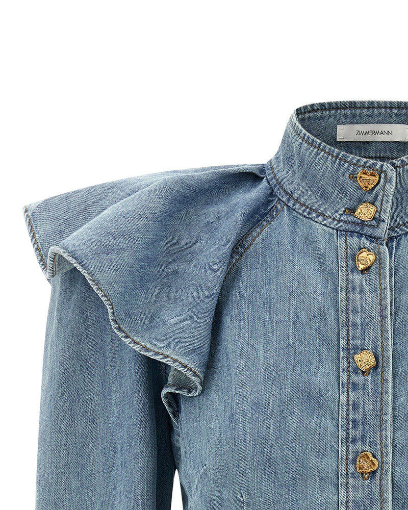 Zimmermann Denim Crush Blouse Glam Steals