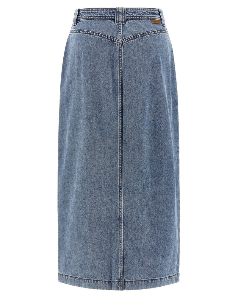 Zimmermann Denim Pencil Skirt Glam Steals