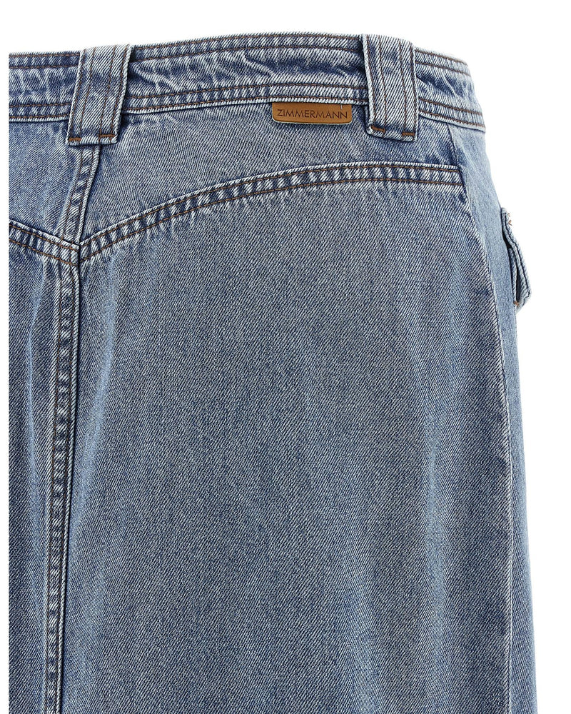 Zimmermann Denim Pencil Skirt Glam Steals