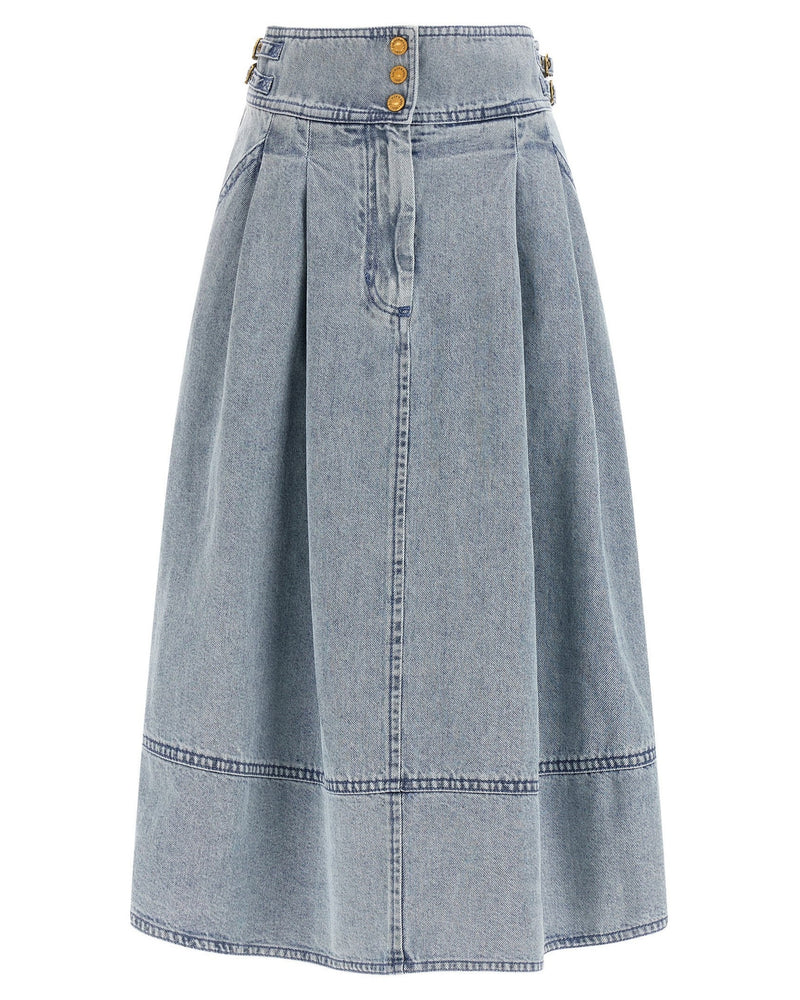 Zimmermann Denim Skirt Glam Steals