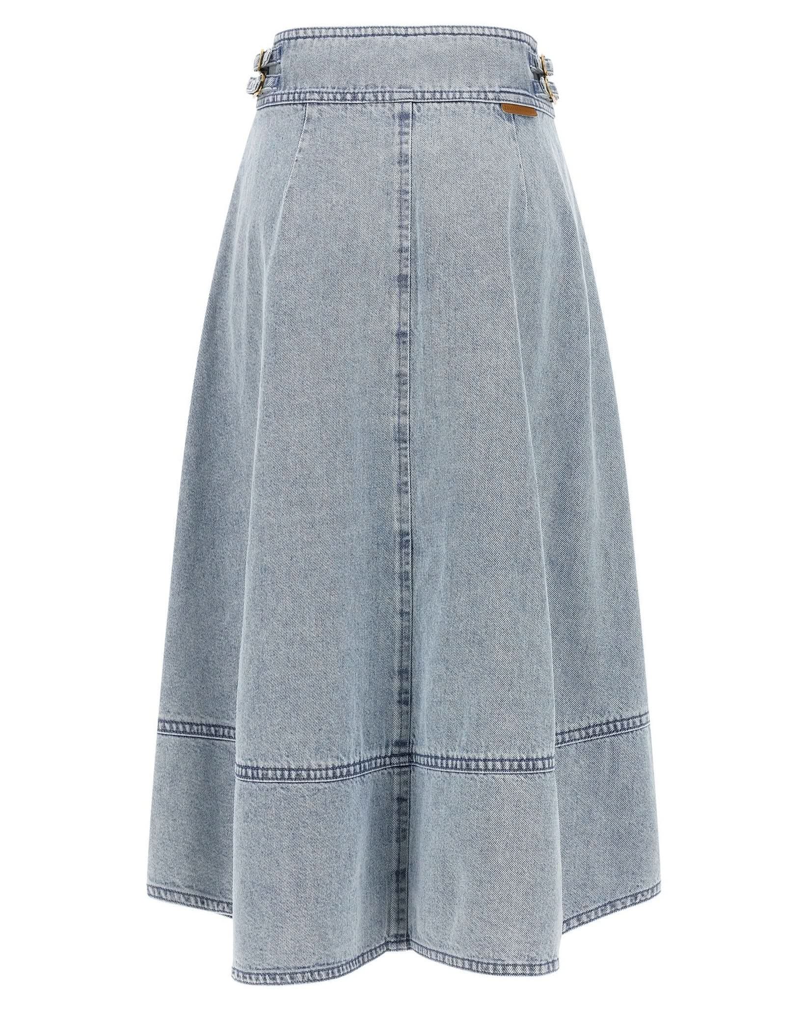 Zimmermann Denim Skirt Glam Steals