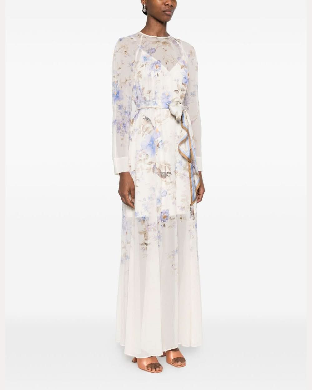 Zimmermann Luna Printed Long Dress Glam Steals