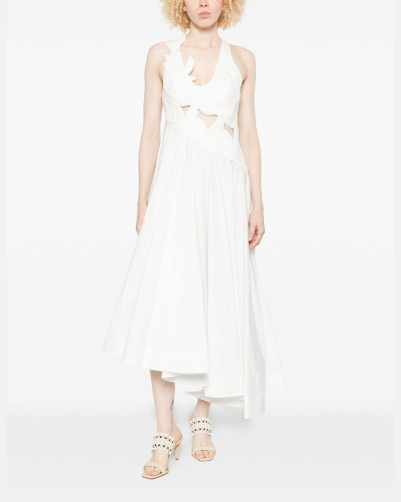 Zimmermann Luna Cotton Midi Dress Glam Steals