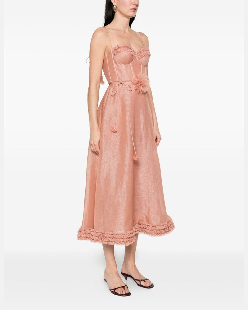 Zimmermann Luna Midi Dress Glam Steals