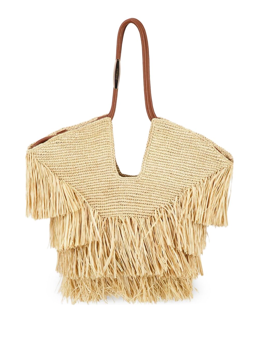 Zimmermann Goldentime Medium Raffia Tote Bag Glam Steals