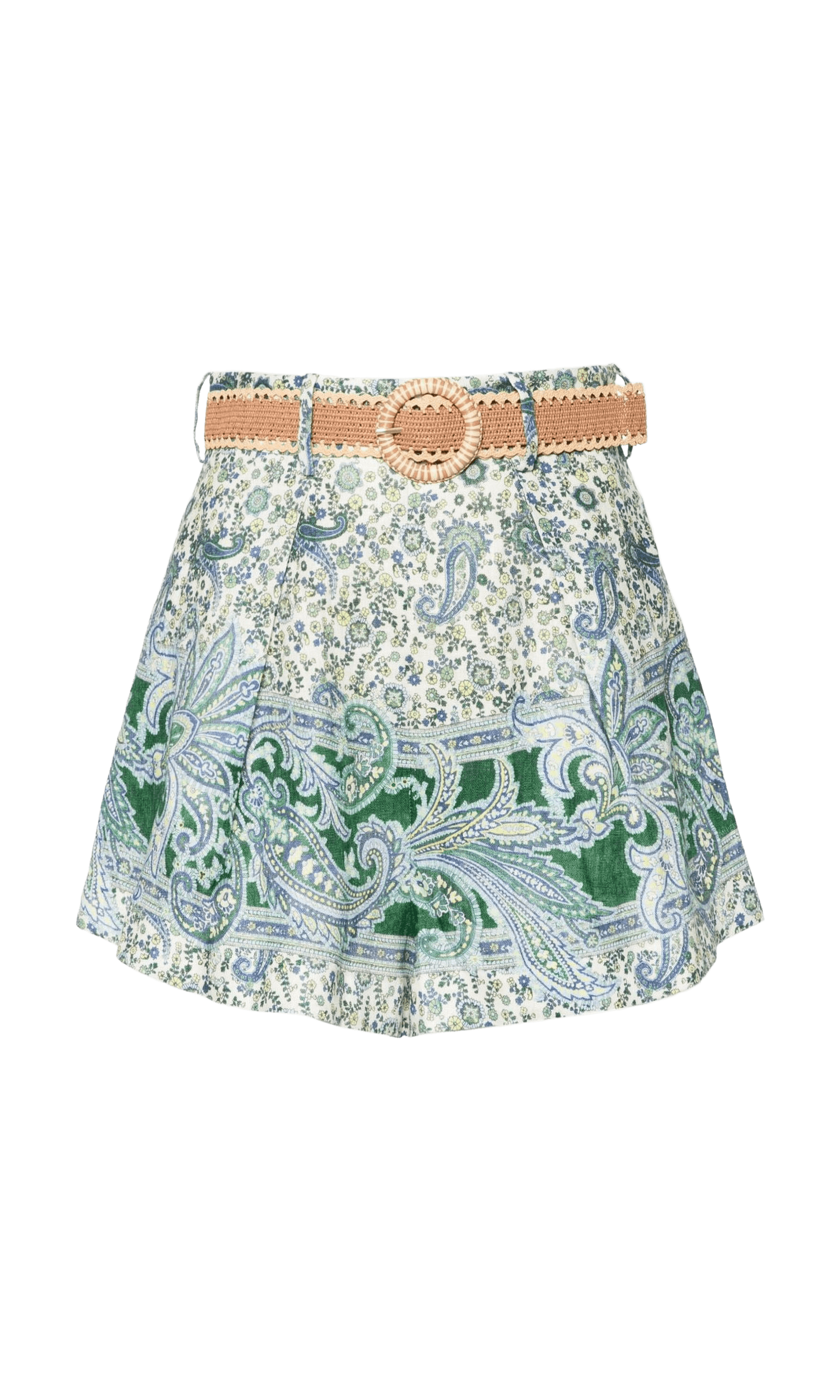 Zimmermann Green Shorts Glam Steals
