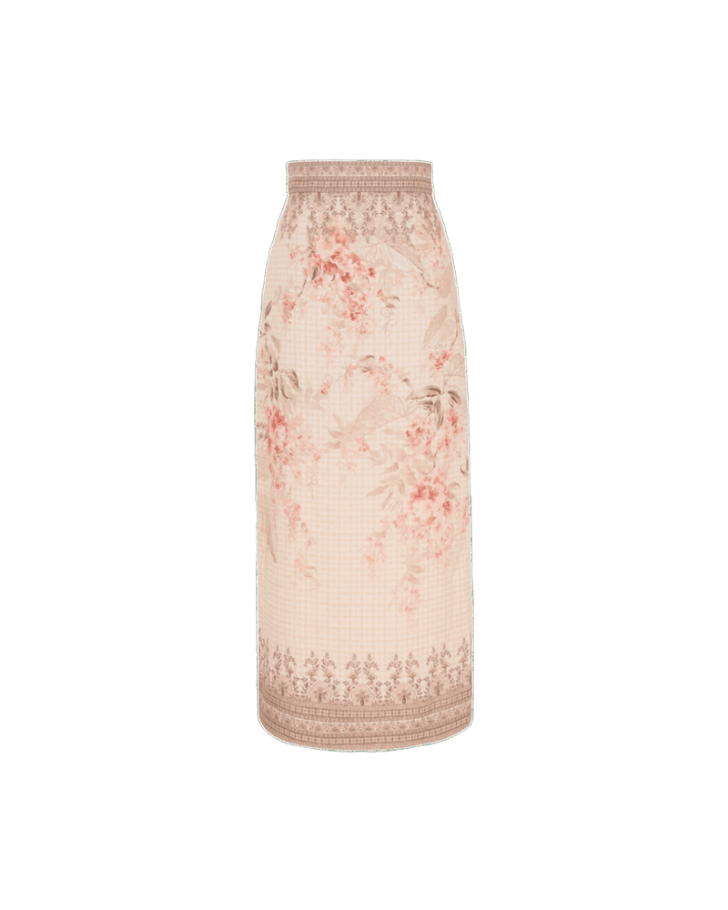 Zimmermann Illuminate Pencil Midi Skirt Glam Steals